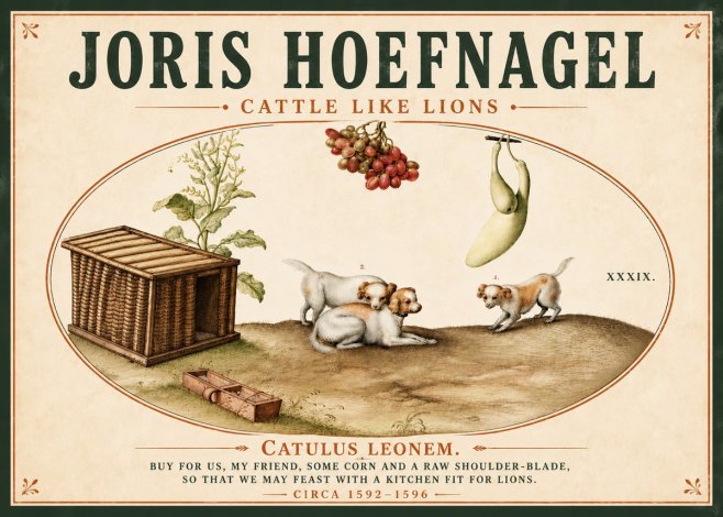 Joris Hoefnagel Cattle Like Lions No5 - Plakát