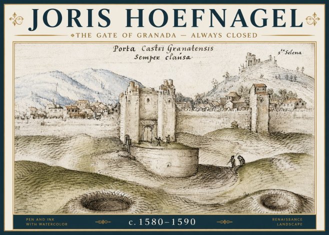 Joris Hoefnagel The Gate of Granada - Always Closed No6 - Plakát