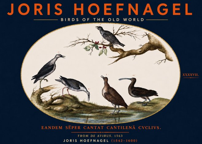 Joris Hoefnagel Birds of the Old World No5 - Plakát