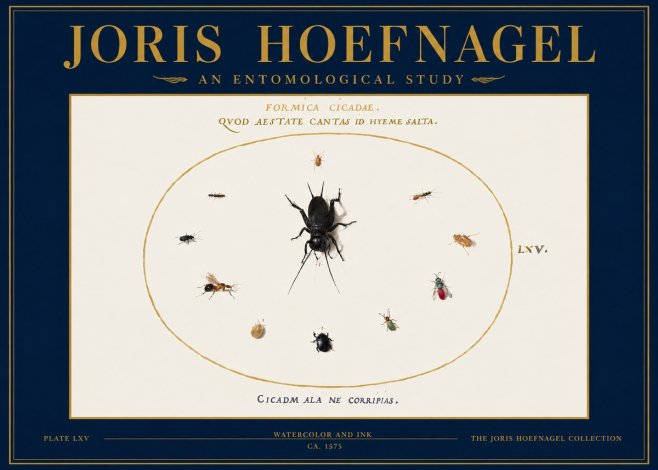 Joris Hoefnagel Formica Cicadae No3 - Plakát