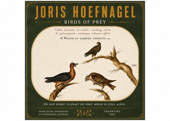 Joris Hoefnagel Birds of Prey No5 - Plakát