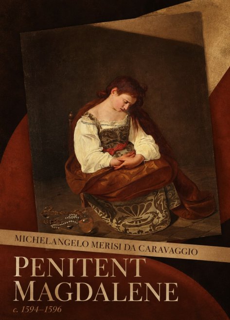 Michelangelo Merisi da Caravaggio Penitent Magdalene No5 - Plakát