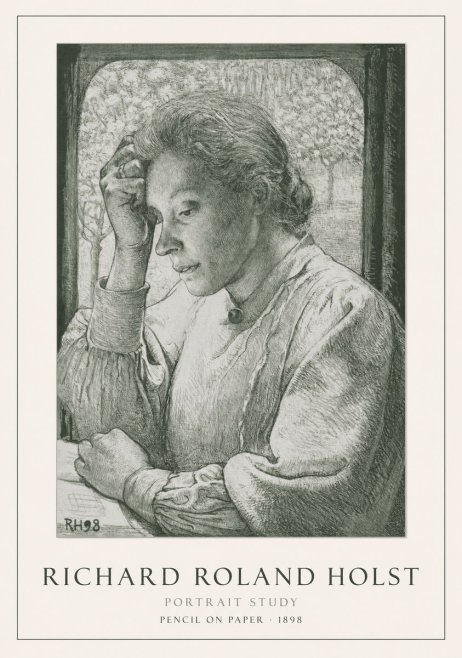 Richard Roland Holst Portrait Study No1 - Plakát