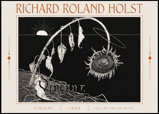 Richard Roland Holst Vincent No6 - Plakát