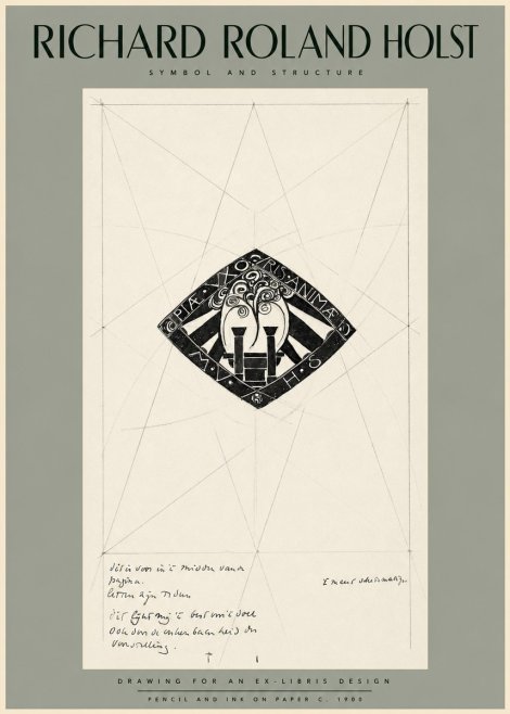 Richard Roland Holst Design for Ex Libris No2 - Plakát