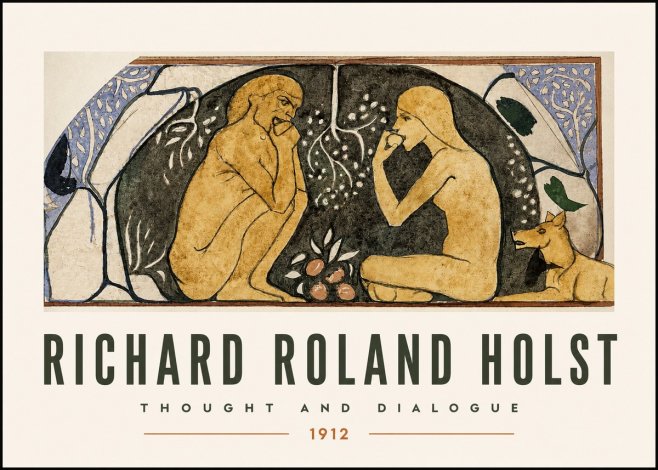 Richard Roland Holst Thought and Dialogue No2 - Plakát