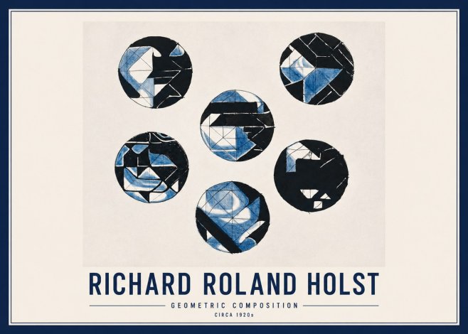 Richard Roland Holst Geometric Composition No2 - Plakát