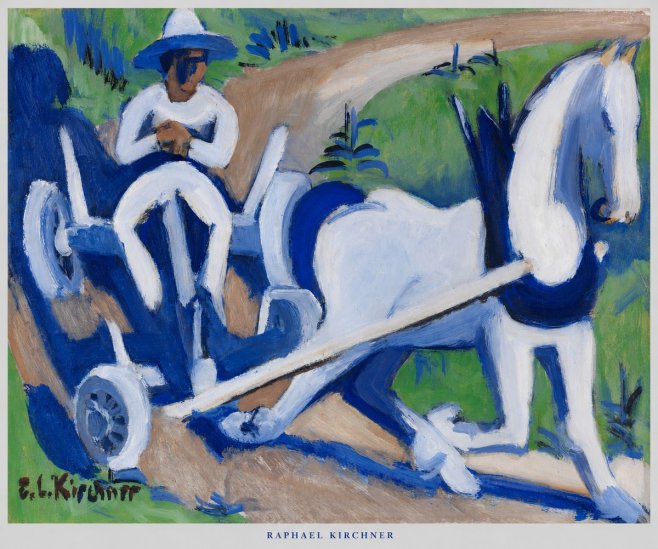 Raphael Kirchner Horse and Cart No5 - Plakát