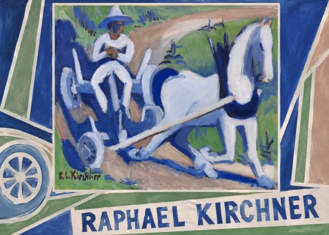 Raphael Kirchner Horse and Cart No6 - Plakát