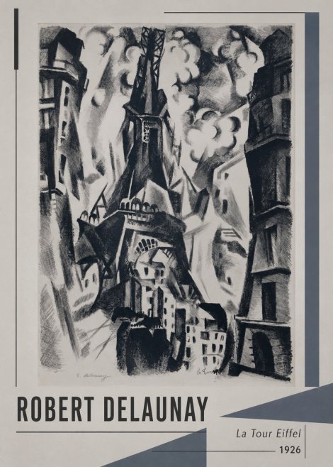Robert Delaunay La Tour Eiffel No1 - Plakát