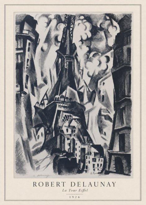 Robert Delaunay La Tour Eiffel No3 - Plakát