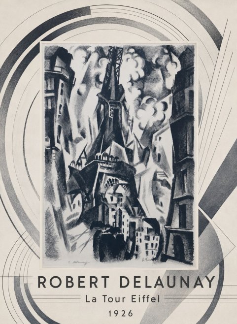 Robert Delaunay La Tour Eiffel No4 - Plakát