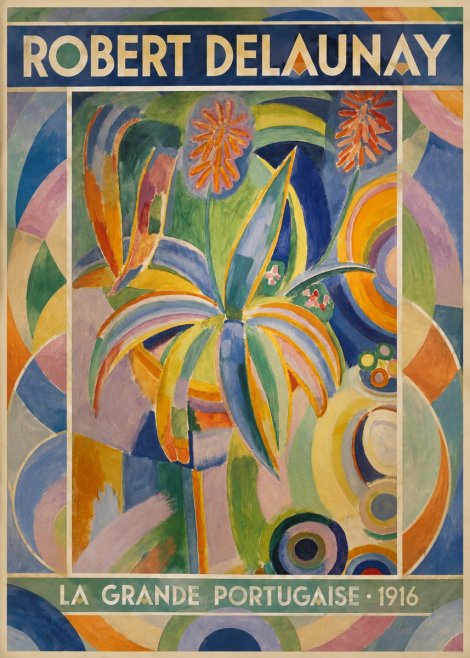 Robert Delaunay La Grande Portugaise I No1 - Plakát