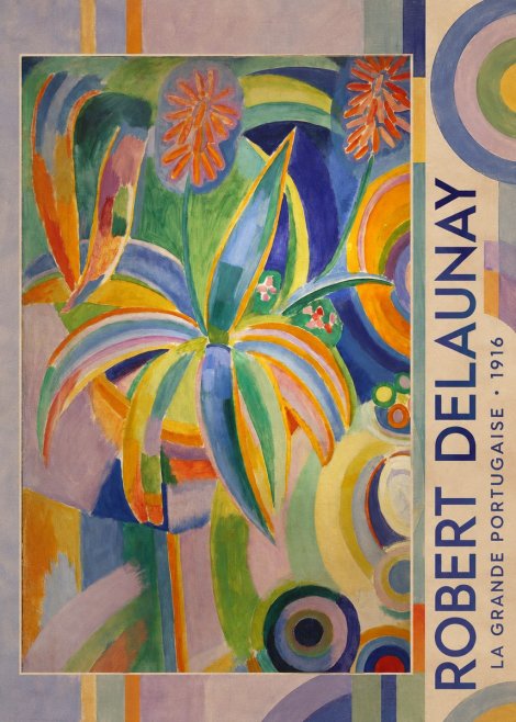 Robert Delaunay La Grande Portugaise I No2 - Plakát