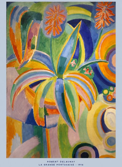 Robert Delaunay La Grande Portugaise I No5 - Plakát