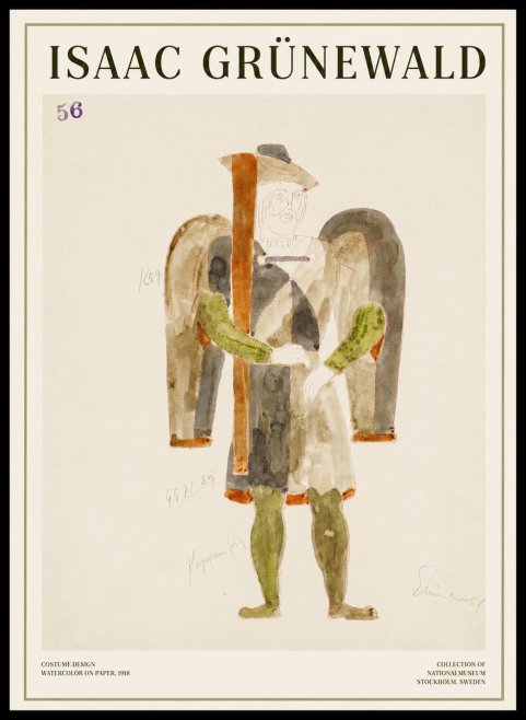 Isaac Grünewald Costume Design IV No1 - Plakát