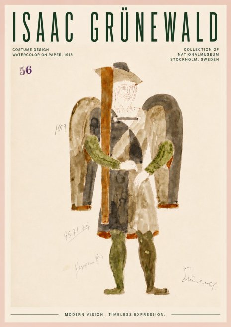 Isaac Grünewald Costume Design IV No6 - Plakát