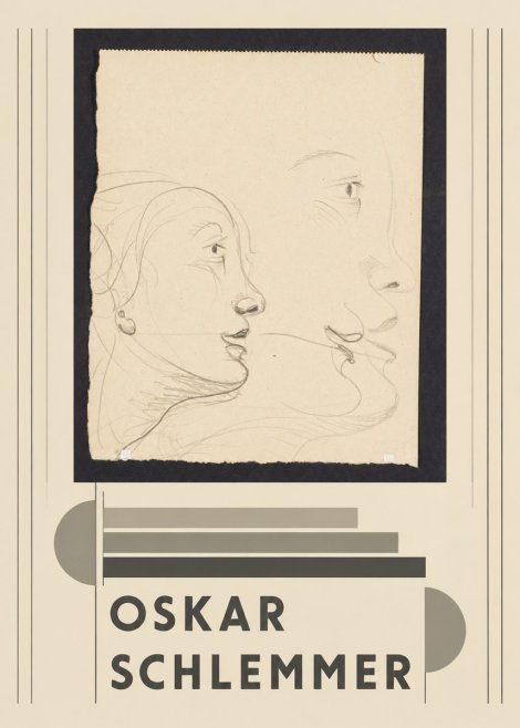 Oskar Schlemmer Profile Studies No3 - Plakát