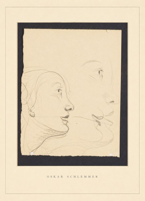 Oskar Schlemmer Profile Studies No4 - Plakát