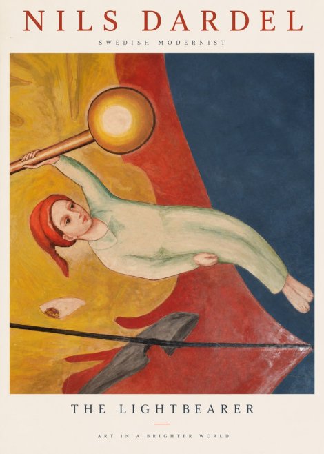 Nils Dardel The Lightbearer No1 - Plakát
