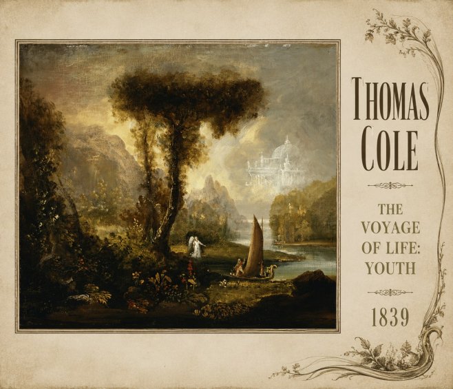 Thomas Cole The Voyage of Life: Youth II No2 - Plakát