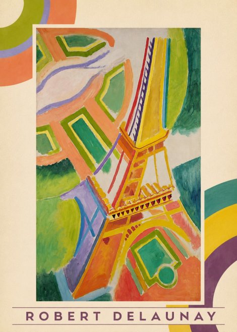 Robert Delaunay Tour Eiffel No3 - Plakát