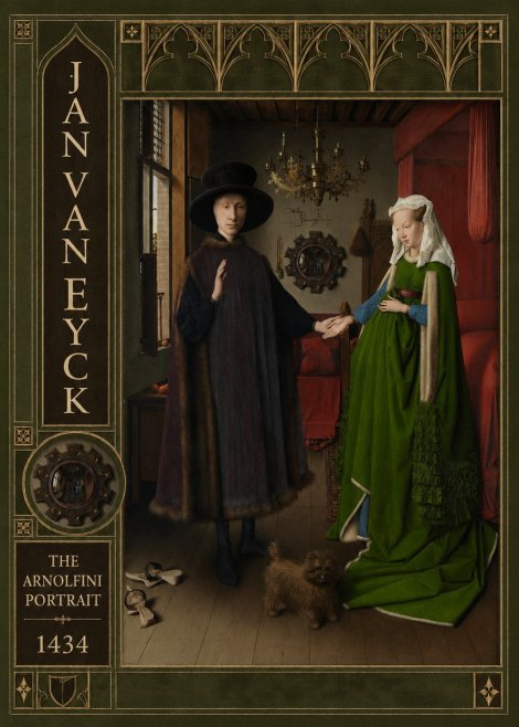 Jan van Eyck The Arnolfini Portrait III No3 - Plakát