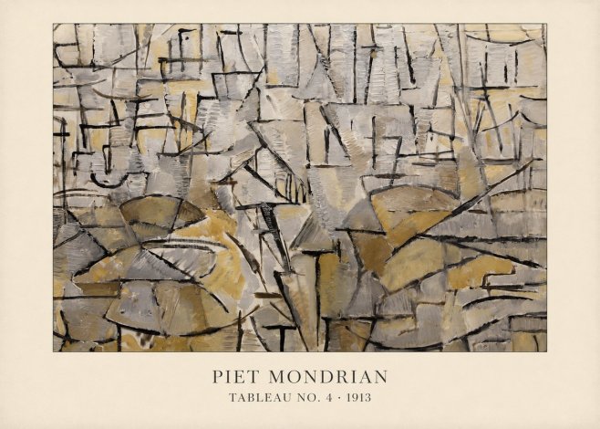 Piet Mondrian Tableau No. 4 No4 - Plakát
