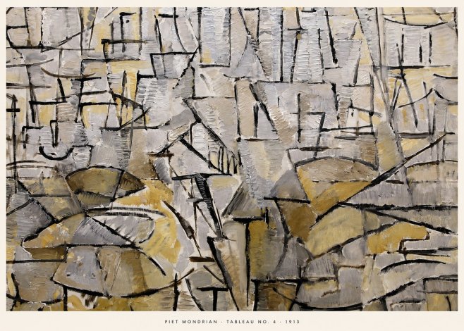 Piet Mondrian Tableau No. 4 No5 - Plakát