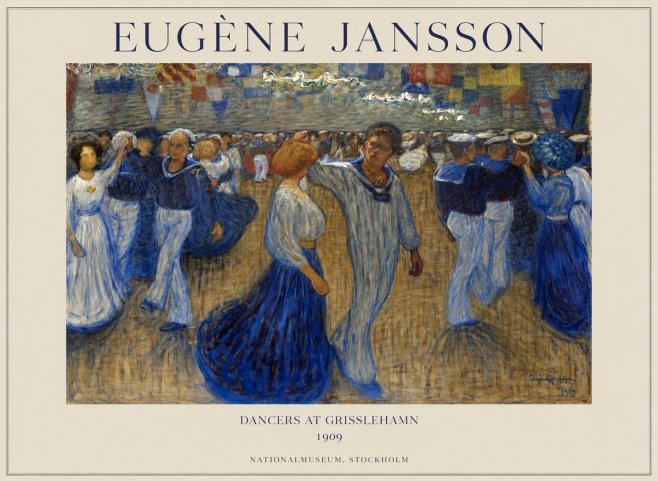Eugène Jansson Dancers at Grisslehamn No1 - Plakát