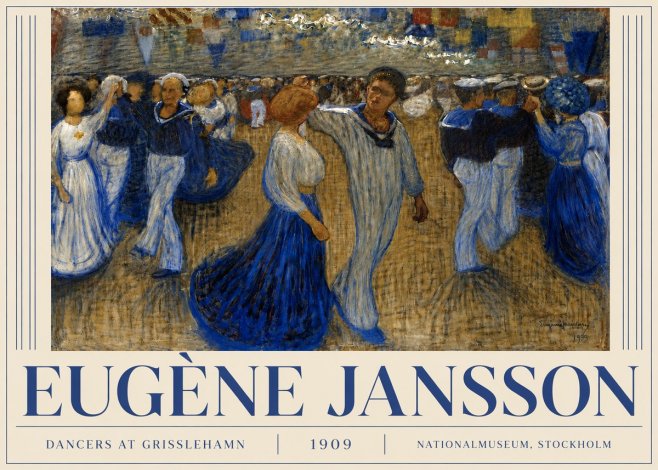 Eugène Jansson Dancers at Grisslehamn No4 - Plakát