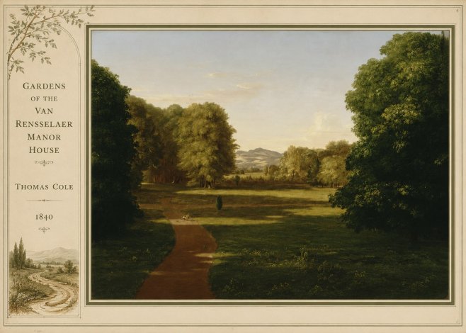 Thomas Cole Gardens of the Van Rensselaer Manor House No2 - Plakát