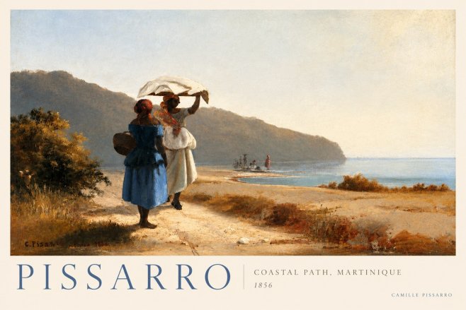 Pissarro Coastal Path, Martinique No2 - Plakát