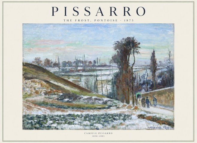 Pissarro The Frost, Pontoise No1 - Plakát