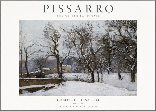 Pissarro The Winter Landscape No1 - Plakát