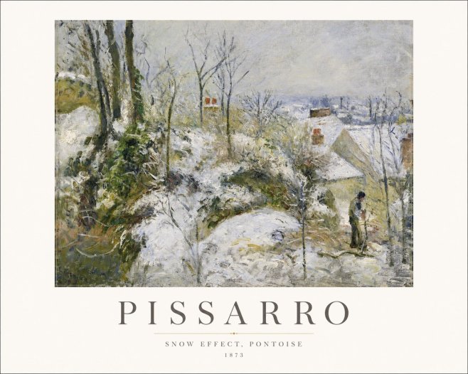 Pissarro Snow Effect, Pontoise No1 - Plakát