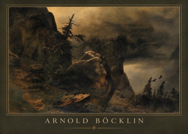 Arnold Böcklin Felsabhang Mit Wettertannen No5 - Plakát
