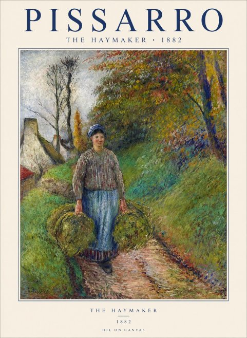 Pissarro The Haymaker No1 - Plakát