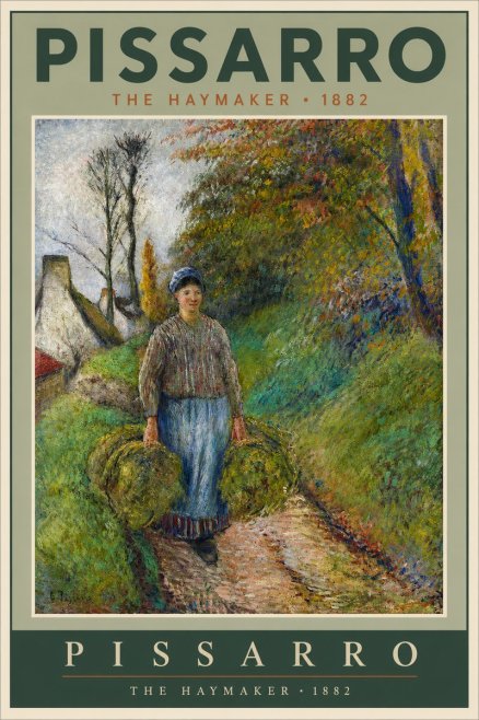 Pissarro The Haymaker No2 - Plakát