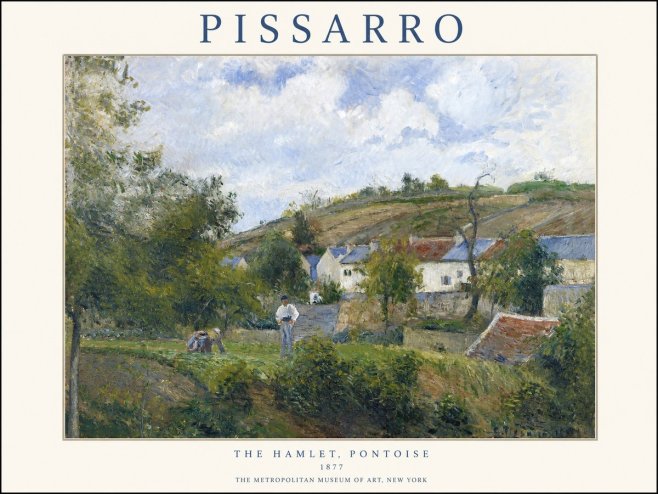 Pissarro The Hamlet, Pontoise No1 - Plakát