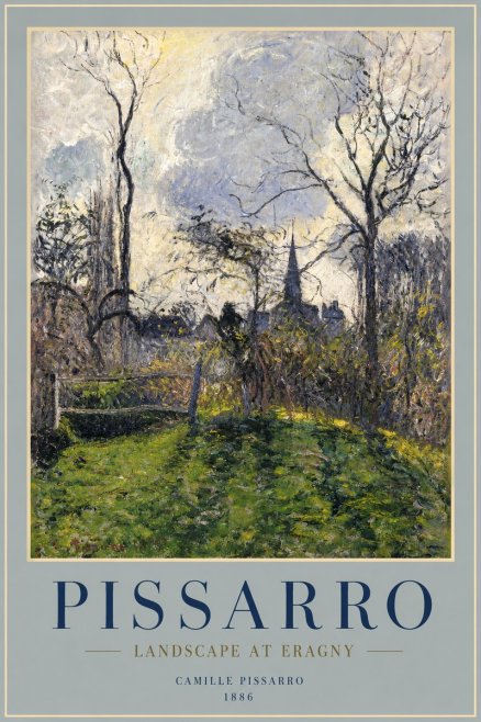 Pissarro Landscape at Eragny No2 - Plakát