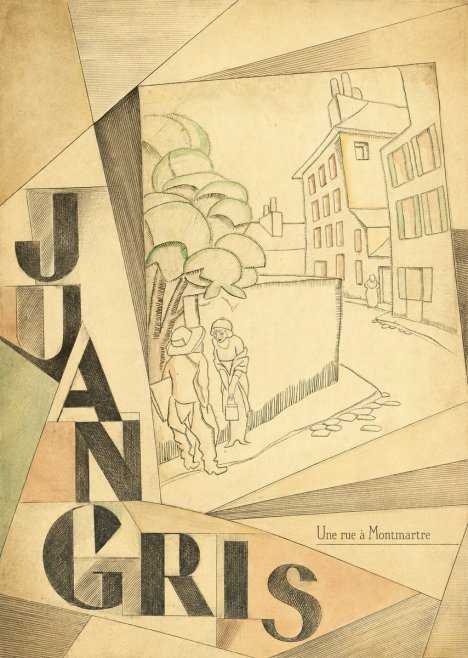Juan Gris Une Rue À Montmartre No5 - Plakát