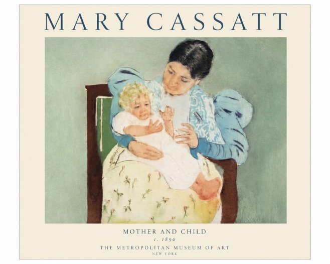Mary Cassatt Mother and Child III No1 - Plakát