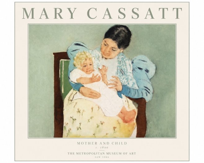Mary Cassatt Mother and Child III No2 - Plakát