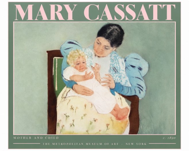 Mary Cassatt Mother and Child III No3 - Plakát
