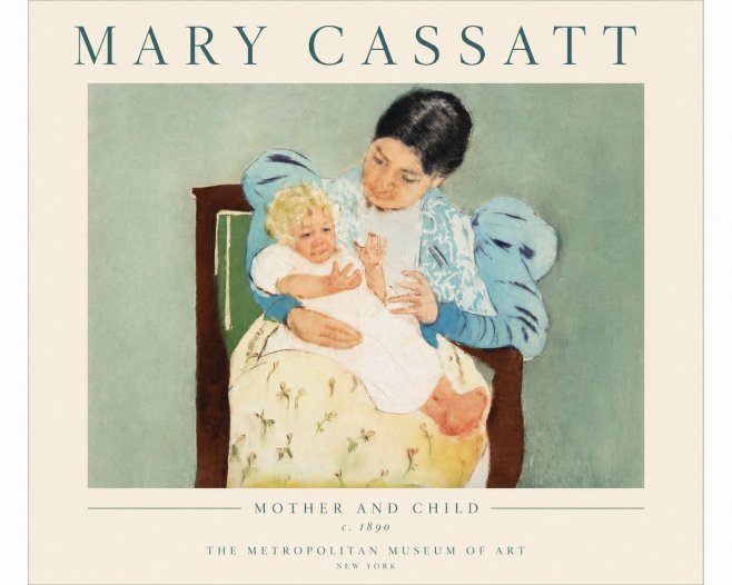 Mary Cassatt Mother and Child III No4 - Plakát