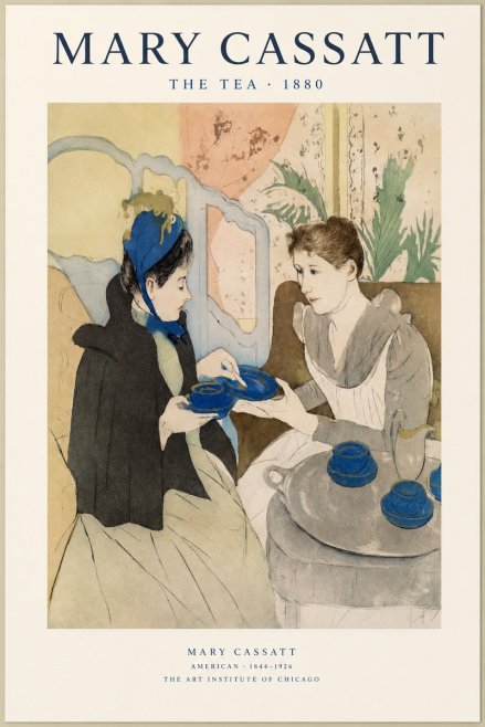 Mary Cassatt The Tea No1 - Plakát