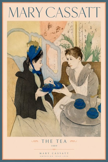 Mary Cassatt The Tea No2 - Plakát