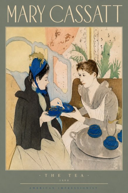 Mary Cassatt The Tea No4 - Plakát
