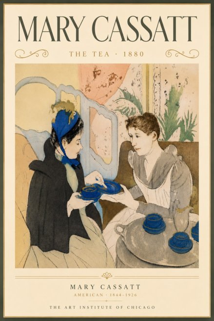 Mary Cassatt The Tea No6 - Plakát